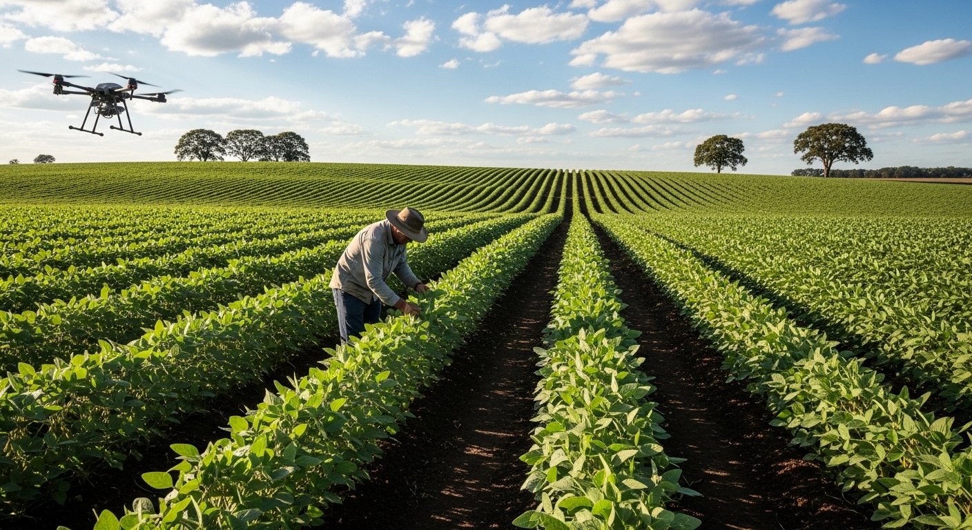 Qual é a importância da soja na indústria agrícola global?