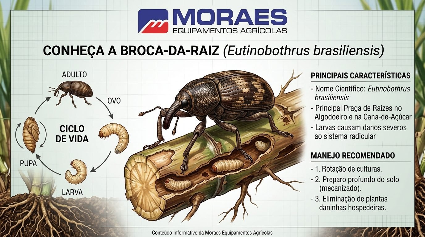 Broca-da-raiz (Eutinobothrus brasiliensis) Broca-da-raiz (Eutinobothrus brasiliensis)
