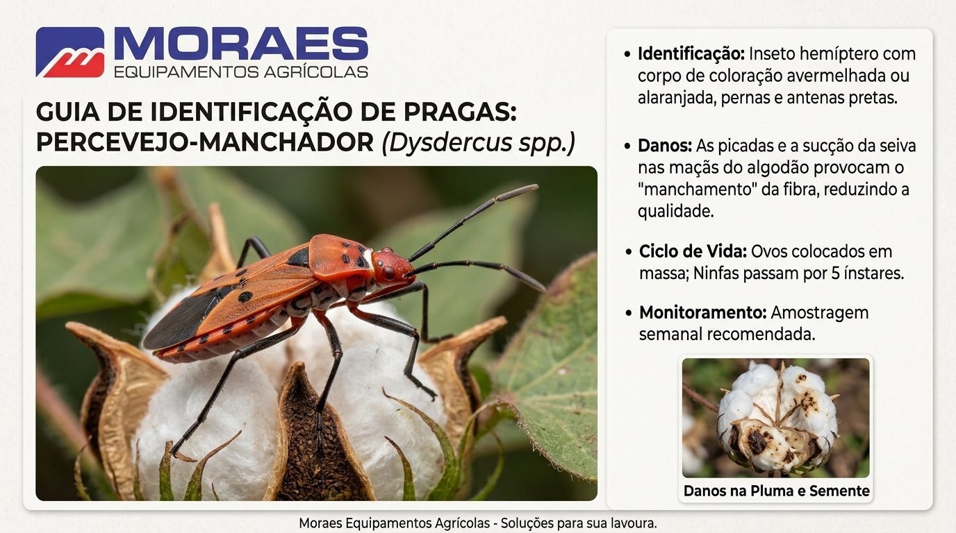 Percevejo-manchador (Dysdercus spp.) Percevejo-manchador (Dysdercus spp.)